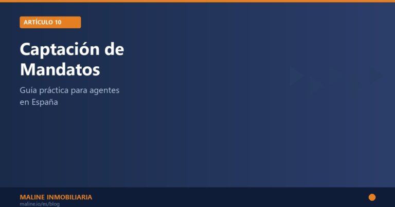 Portada artículo 10 - Captación de Mandatos - Maline Inmobiliaria