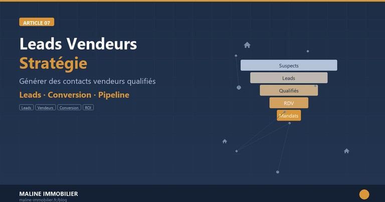 Leads vendeurs immobilier strategie ciblage